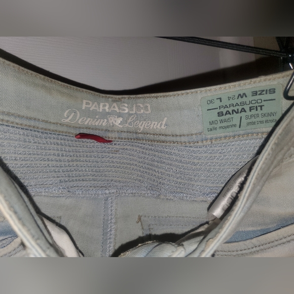 PARASUCO Denim Legend_Sana fit mid waist super skinny light wash ripped jeans - Picture 5 of 5